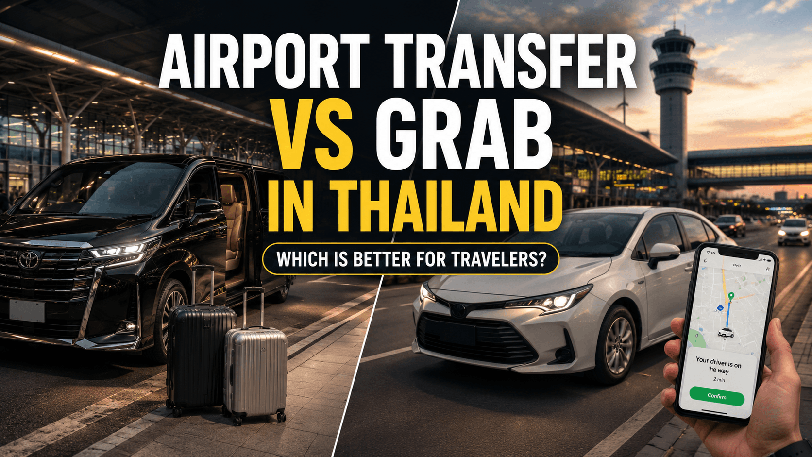 Airport Transfer vs Grab in Thailand: Which Is Better for Travelers?