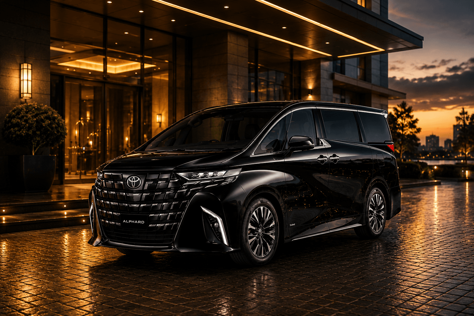 Luxury Alphard transfer vehicle